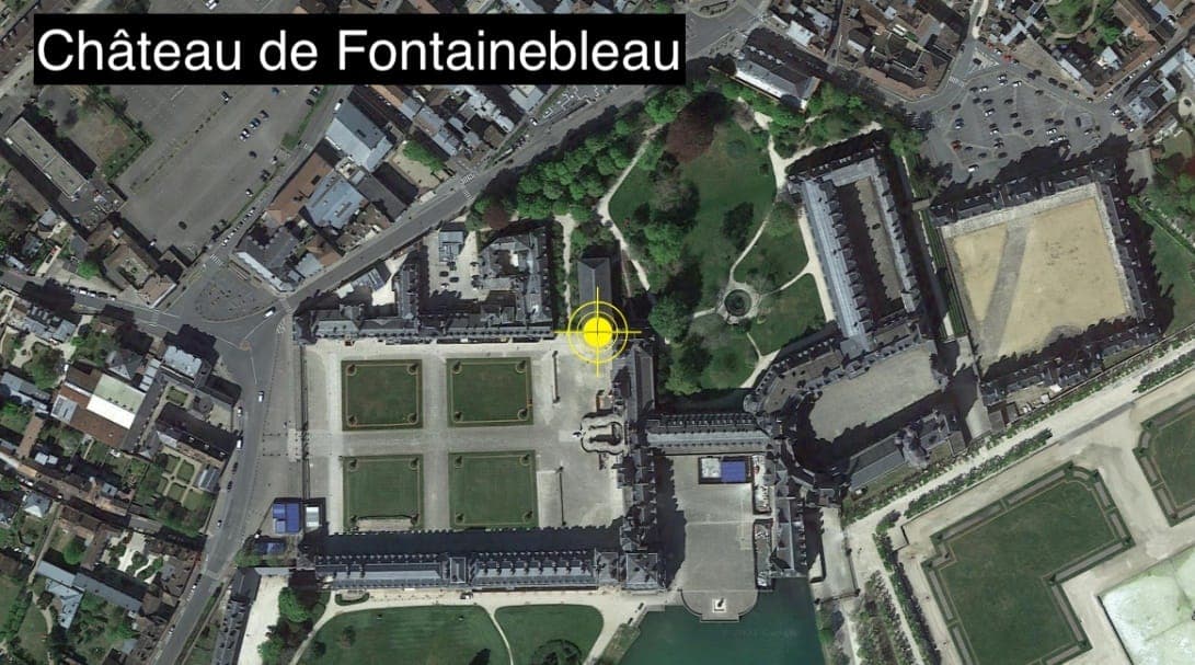 Fontainebleau castle map