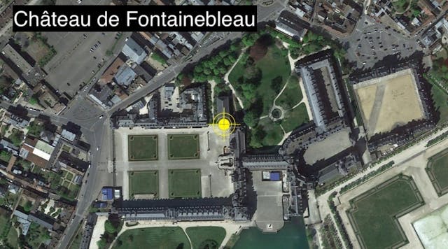 Fontainebleau castle map